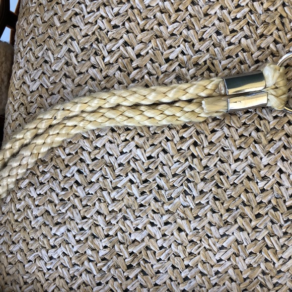 Vintage 80s metal Cointreau rope belt, flower design - Picture 4 of 8